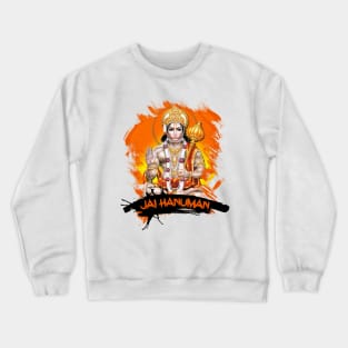 Jai Hanuman Hindu Worshipping Crewneck Sweatshirt